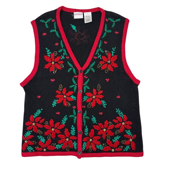 Bobbie Brooks Christmas Sweater Vest-Bust 46